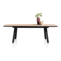 Avalox, uitschuiftafel ovaal 190 (+ 60) x 110 cm - kleur naturel - 4 poot