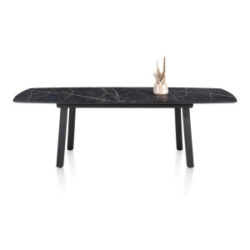Palace, uitschuiftafel 190 (+ 60) x 110 cm - 4-poten - Onyx