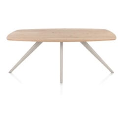Arvada, eetkamertafel 190 x 100 cm, ovaal, 4 poot - Creme