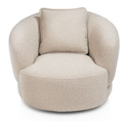 Cervos, fauteuil pivotant - rond 100cm incl. 1 coussin 45x45