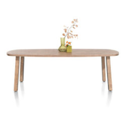 Pavarotti, table 240 x 108 cm - pieds de table (4) avec accent bois