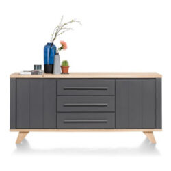 Jardin, buffet 190 cm - 2-portes + 3-tiroirs - Anthracite