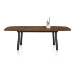 Palace, uitschuiftafel 190 (+ 60) x 110 cm - 4-poten - Roest