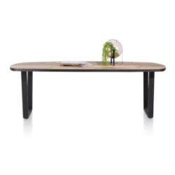 Avalox, eetkamertafel ovaal 240 x 110 cm - kleur driftwood - V poot