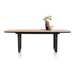 Avalox, uitschuif bartafel ovaal 190 (+ 60) x 110 cm - kleur oak natural vintage - V poot