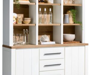 Henders & Hazel Jardin buffetkast 160 cm in wit, schuin vooraanzicht