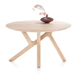 Cosenza, eetkamertafel rond 130 cm - natural