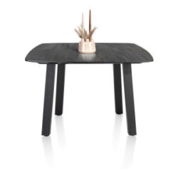 Palace, eetkamertafel rond 150 x 120 cm - 4-poten - Antraciet