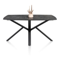 Palace, eetkamertafel 210 x 110 cm - centrale poot - Antraciet