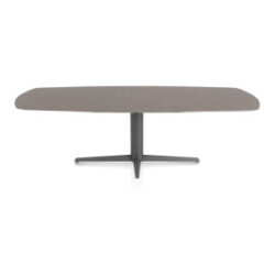 Saluti, eetkamertafel ovaal 240 X 110 cm. - centrale teenpoot - grafiet - Lava