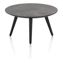 Maze, salontafel rond 60 cm - hoogte 32 cm - Antraciet