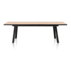 Avalox, uitschuiftafel 190 (+ 60) x 98 cm - kleur naturel - 4 poot