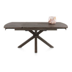 Nyon, uitschuiftafel 140 (+ 50) x 100 cm - Basalt
