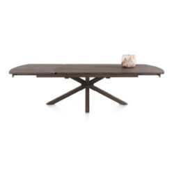Nyon, uitschuiftafel 200 (+ 80) x 100 cm - Basalt