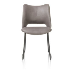 Kodi, chaise - cadre graphite - tissu Pala - foie