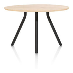 Arvada, table de bar 140 cm. - ronde - pied central court - natural