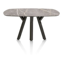 Minato, table - ovale - 150 x 105 cm. - Gris clair