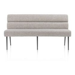 Jace, banc 170 cm + confort ressorts - tissu Luton - gris