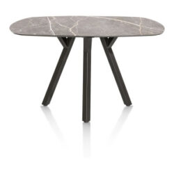 Minato, table de bar - ovale - 200 x 105 cm. (hauteur: 92 cm.) - Gris clair
