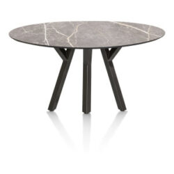 Minato, table de bar - ellipse - 180 x 100 cm. (hauteur: 92 cm.) - Gris clair