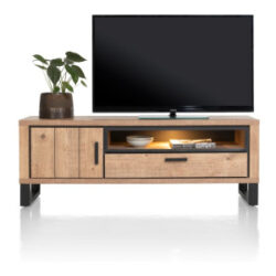 Pavarotti, buffet bas 150 cm - 1-porte + 1-tiroir + 1-niche (+ LED)