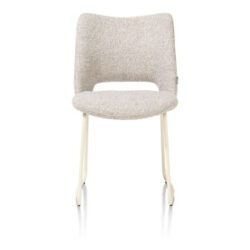 Kodi, chaise - cadre nebbia - tissu Brioni - Caillou