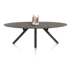 Minato, table - ellipse - 240 x 110 cm. - Onyx
