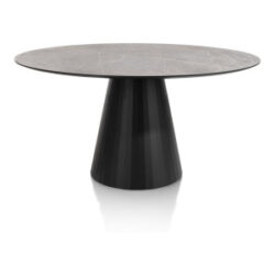 Arabax, table - ronde - 150 x 120 cm - Gris clair