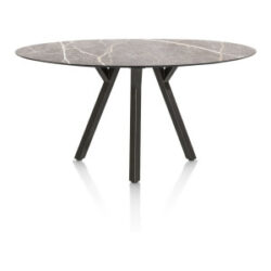 Minato, table de bar - ellipse - 210 x 105 cm. (hauteur: 92 cm.) - Gris clair