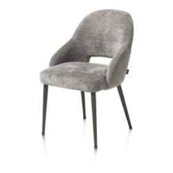 Nikolas, chaise - gris (RAL 7022) - tissu Enzo - gris
