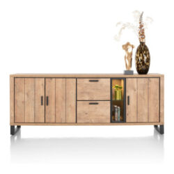 Pavarotti, buffet 230 cm - 3-portes + 2-tiroirs + 2-niches (+ LED)