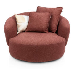 Cervos, fauteuil pivotant - rond 130cm incl. 1 coussin 60x60 + 1 coussin 45x45
