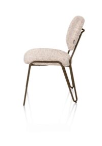 Joan, chaise - steelbrown - tissu Luton - Image 3