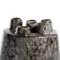 Safia vaas H15cm - zwart - Afbeelding 2