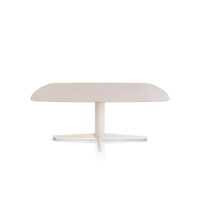 Saluti, eetkamertafel ovaal 180 X 105 cm. - centrale teenpoot - creme - Light sand