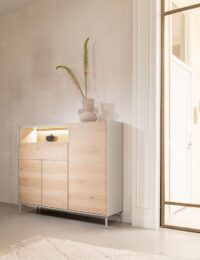 Niora, dressette 148 cm - 3-deuren + 1-lade + 1-niche - Afbeelding 3