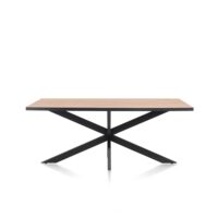 Avalox, table 170 x 98 cm - couleur oak natural vintage - centrale pied