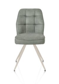 Bell, chaise - piétement crème - confort ressorts - tissu Calabria - Olive