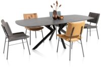Masura, eetkamertafel ovaal - 200 x 105 cm - Antraciet - Afbeelding 3