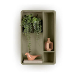 Trentino, &Eacute;l&eacute;ment mural 85 cm. - mdf laqu&eacute; - Olive
