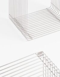 Gus jeu de 2 etagere murale H35-40cm - Argent - Image 3