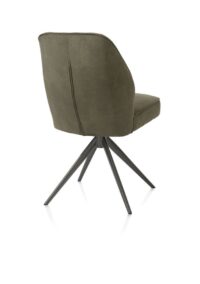 Bell, eetkamerstoel - grafiet frame - draaibaar - pocket - stof calabria - mosgroen - Afbeelding 3