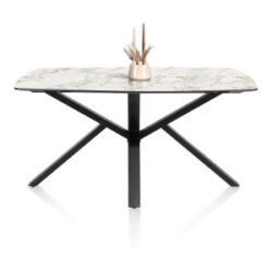 Palace, table 210 x 110 cm - pied central - blanc