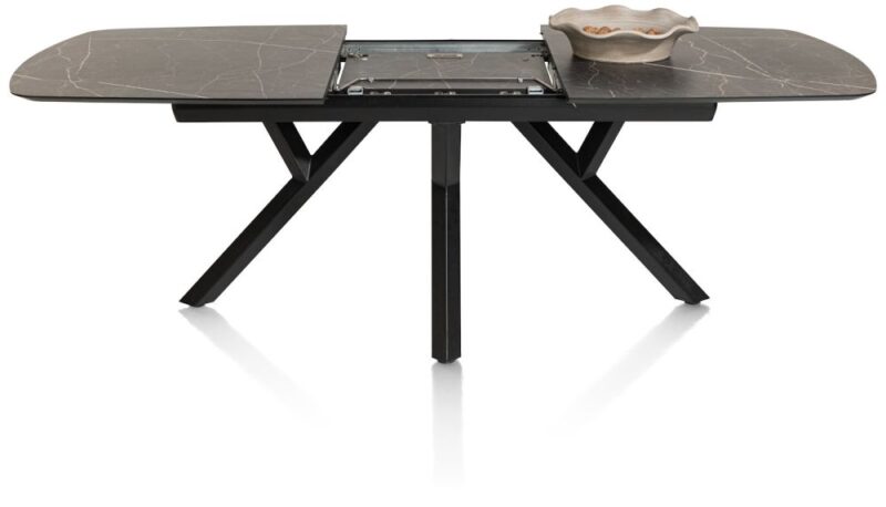 Minato, Uitschuiftafel - Ovaal - 180 (+ 60) X 110 Cm. - Onyx - Afbeelding 3