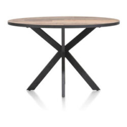 Avalox, table de bar ronde 150 x 120 cm - couleur driftwood - centrale pied