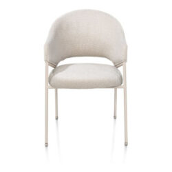 Noel, armstoel, incl. pocketvering, stof Sevilla creme, frame creme