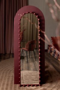 Donny miroir 50x170cm - Rouge - Image 3