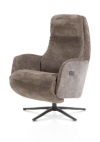 Felino, relaxfauteuil - stofcombinatie Livigno/Oregon