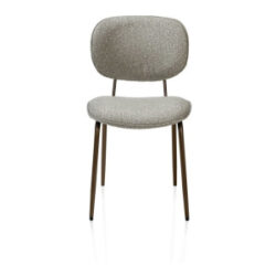 Lexi, chaise - steelbrown - tissu Cloudy - Olive