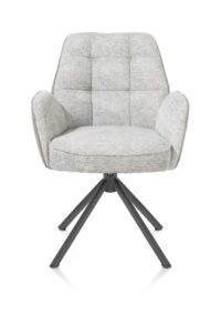 Bell, armstoel - grafiet frame recht - draaibaar - pocket - combi Calabria/Vada - Olijf